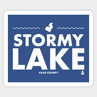 Vilas County, Wisconsin - Stormy Lake Sticker